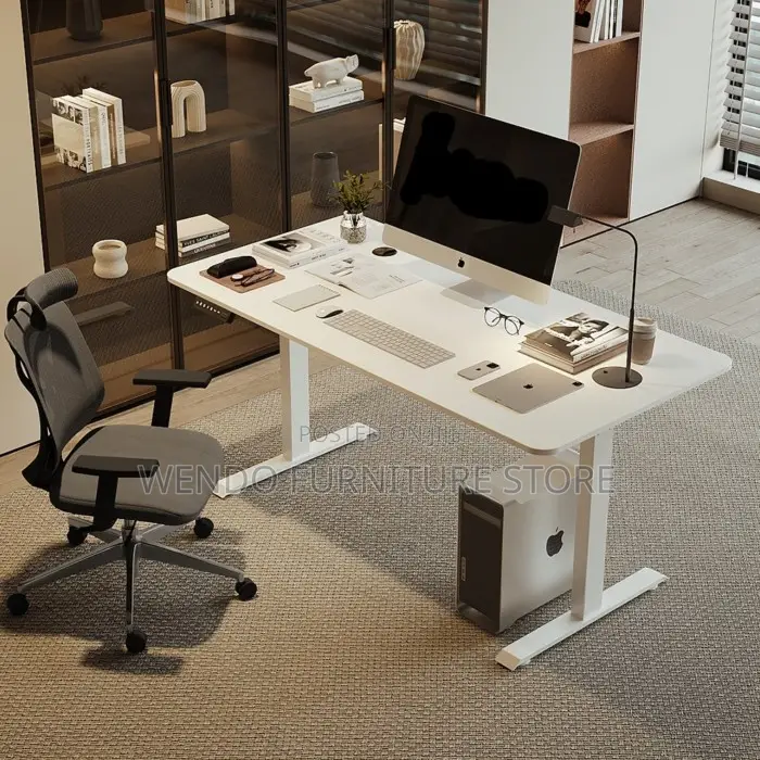 Office Desk : 1.6M Modern Electric Adjustable Height Table