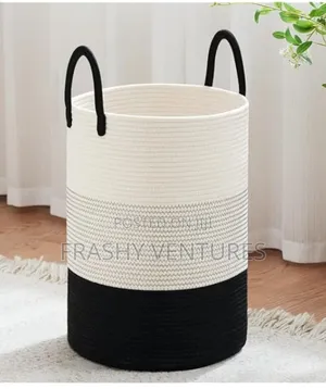 Whit,grey Black Laundry Wooden Bag