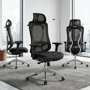 Office Chair; Mesh Swivel Orthopedic Office Chair