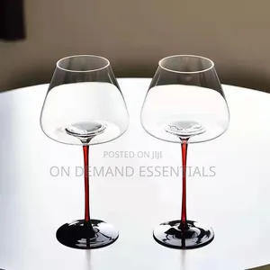 Premium Quality Burgundy Crystal Wine Glasses