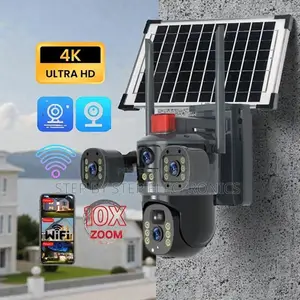 Energy Saving 20MP 4G PTZ Dual Three Triple Lens Solar Camera