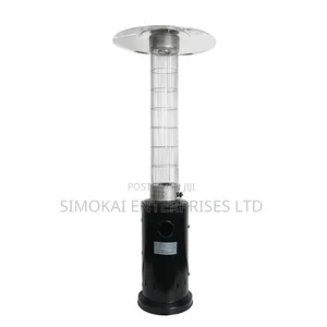 2.1M Standing Gas LPG Patio Heater Mushroom Stainless Steel 13.5KW