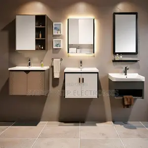 Space Saving Wall Mounted Bathroom Vanity Cabinet With Mirror