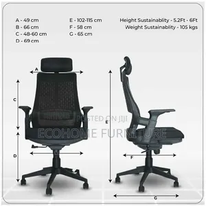Executive Ergonomic High-Back Mesh Office Chair With Headrest
