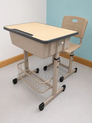 Adjustable School Desk and Chair Set | Student Study Table | Classroom