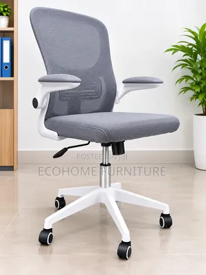 Ergonomic Mesh Office Chair With White Frame
