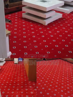 Executive Dotted Red Wall to Wall Floor Carpets