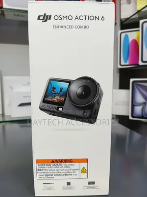 DJI Osmo Action 6 Enhanced Combo Camera in Black.