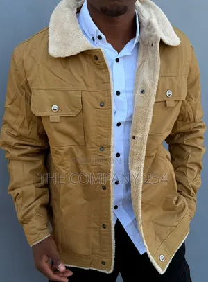 Quality Casual Designer Denim Collar Jackets With Far and Pocket
