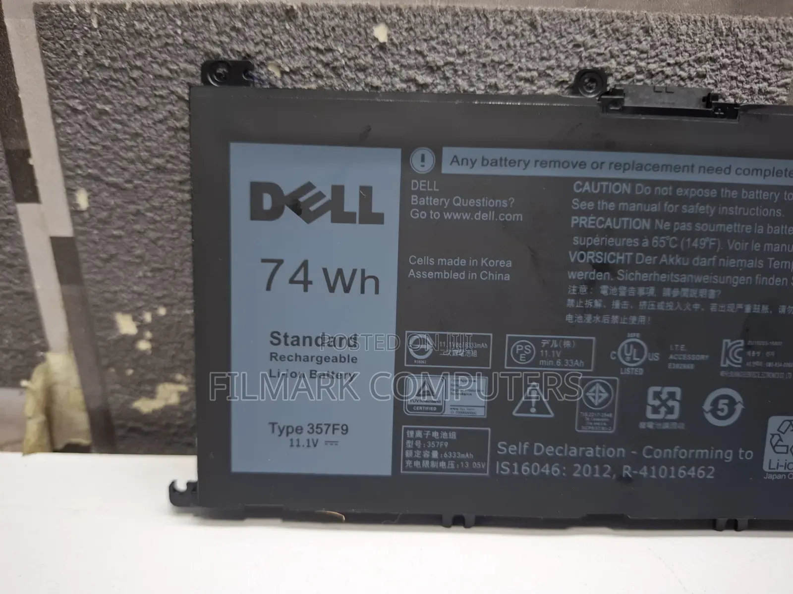 Dell 357F9 Original Laptop Battery