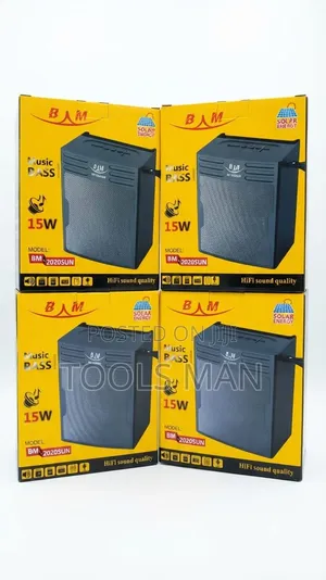 BM 2020SUN 15W Solar Bluetooth HiFi Speaker - Deep Bass FM Radio.