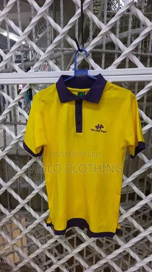 Locally Manufactured Yellow Purple Branded Poloshirts