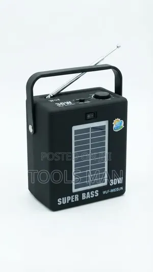 WUF 30W Super Bass Solar Portable FM Radio Speaker W82SUN.
