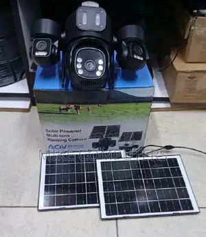 4G Solar CCTV Camera Kenya | Triple Lens Hieasy