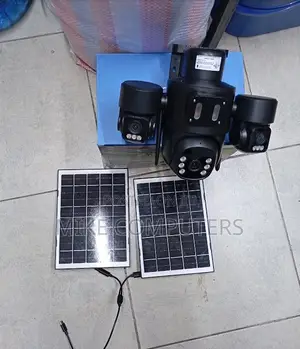 Triple Lens 4G Solar CCTV Camera Outdoor Wireless Security Camera