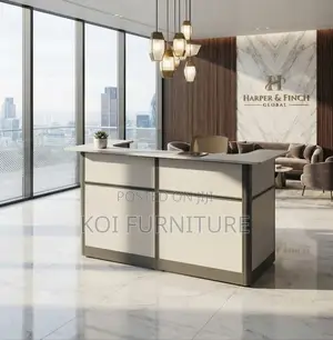 Reception Desk; 1.6 Meters Workspace Reception Desk