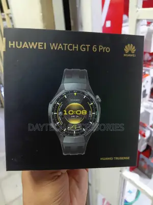 This Is a 46MM Huawei Watch GT 6 Pro in Black.