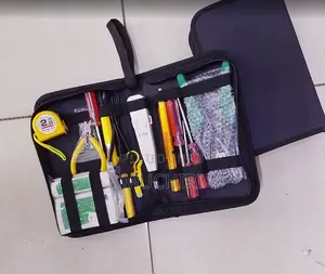 Portable LAN Networking Toolkit With Crimper and Stripper