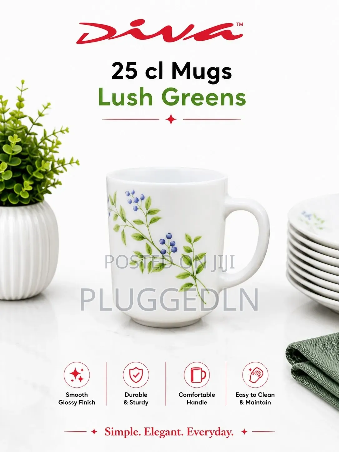 Glass Mugs 250ml Per Box
6 Sets(36pcs)