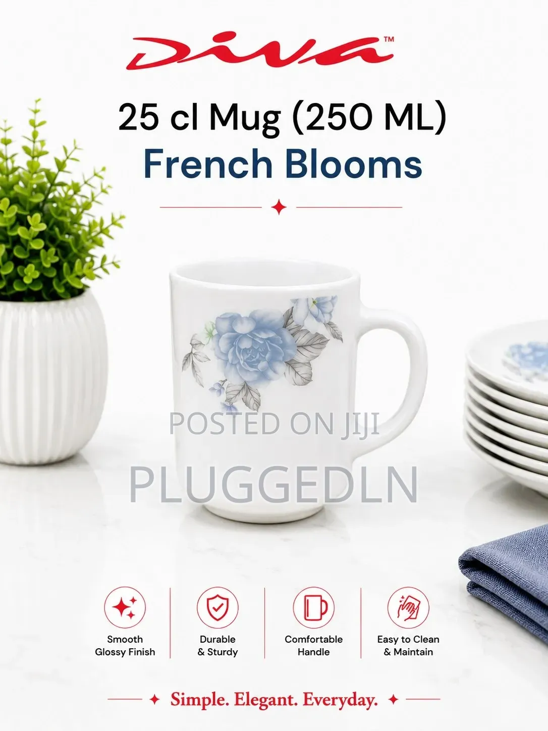 Glass Mugs 250ml Per Box
6 Sets(36pcs)