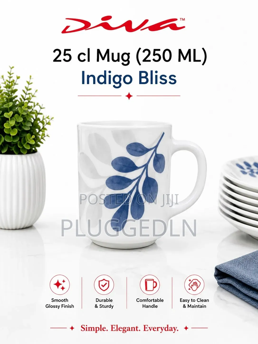 Glass Mugs 250ml Per Box
6 Sets(36pcs)