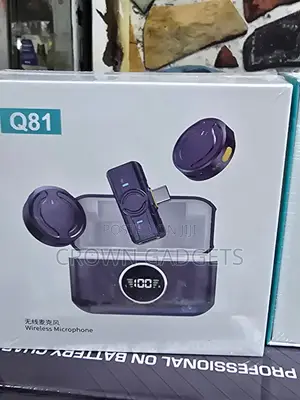 Q81 Wireless Lavalier Microphone Kit With Charging Case