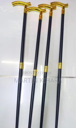 Elegant Metallic Walking Sticks