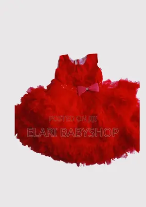 Red Fluffy Bow Party Dre