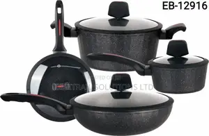 Edenberg EB-12916 8PCS Cookware Set – Marble Non-Stick, Induction
