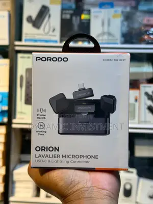 Porodo Orion Lavalier Microphone Type-C Lightning Head Connector