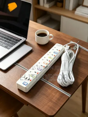 6-Way Extension Cable 10M With USB Ports – Heavy Duty Surge Protector