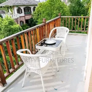 2 Seater White Garden Set