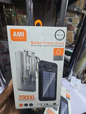 AMI AM-26 Solar Power Bank for Android iPhone