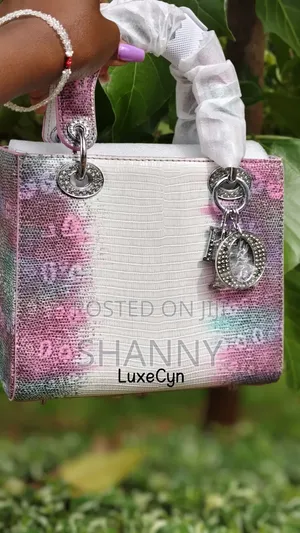 Brand New Mini Top Handle Bag - Cotton Candy Lizard