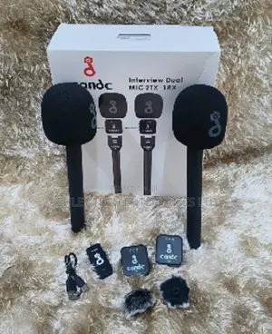 CandC Rechargeable 2TX + 1RX Wireless Lavalier Microphone