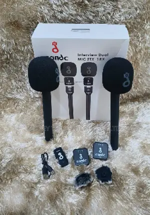 CandC Noise Reduction Wireless Interview Microphone Set