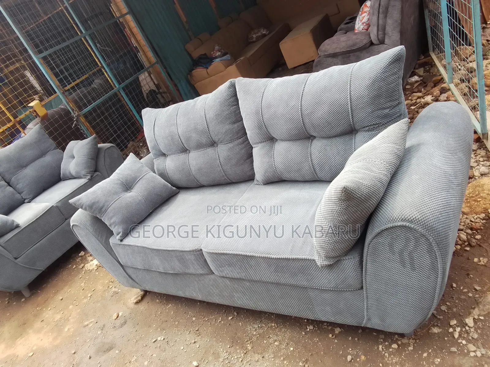 Sofaset 5seater With Springs Cushions