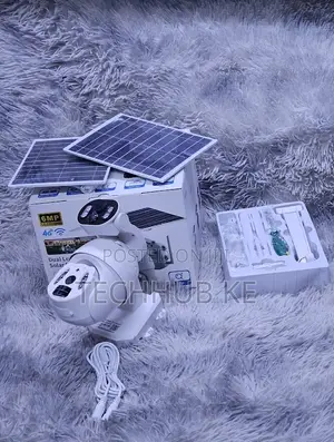 6mp 4g Solar Camera Dual Solar Panels,Color Night Vision Two-Way Audio