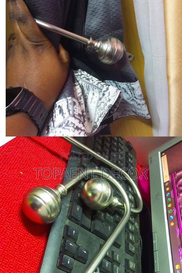 Metallic Wall Curtain Holders - thumbnail 2