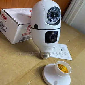 360° Smart Security Dual Lens WiFi Bulb Camera –Motion Detection