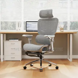 Office Chairs; Orthopedic Executive Chair With Footrest in White