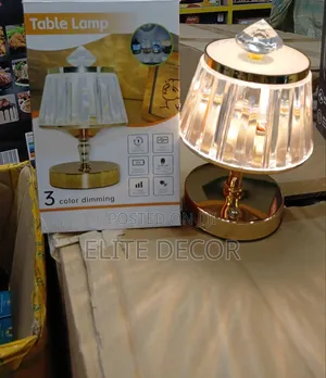 Rechargeable Crystal LED – Touch Control Dimmable Bedside Lamp
