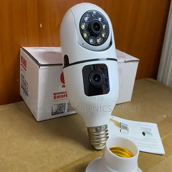 Plug Play 360°Full Rotation (PTZ Control)Clear Night Vision Dual Lens