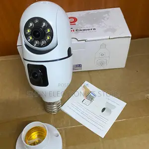 Real-Time (E27)—plug Play Two-Way Audio Talk Listen 360° Smart Cam