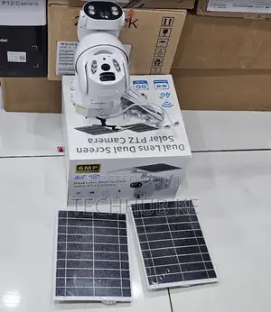 Battery Camera Outdo6MP Dual Lens Solar 4G With Auto Tracking CCTV Cam