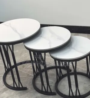 Modern 3-in-1 Marble Coffee Table for Living Room
