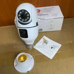 Real-Time E27 Bulb Dual Lens Camera Wide-Angle Surveillance