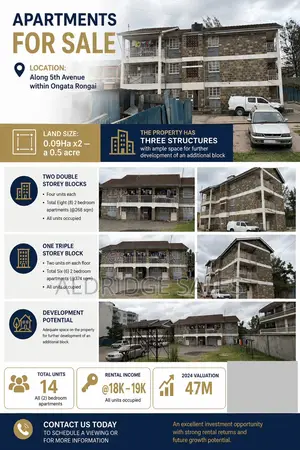 2bdrm Block of Flats in Ongata Rongai for sale
