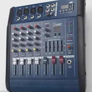 4-Channel Professional Compact Audio Mixer With 16 DSP Effects and US