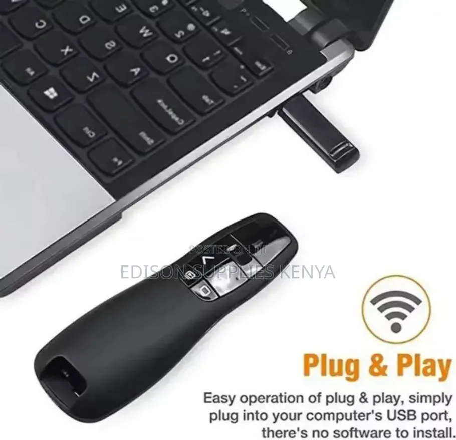 Wireless Powerpoint Presentation Pen Pointer Clicker With Laser